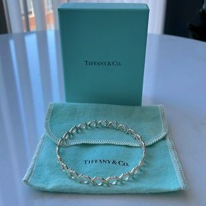 Tiffany Paloma Picasso Sterling Silver XO bangle bracelet
